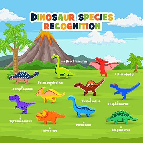 GeschenPark Jouet Enfant 3 4 5 Ans Garçon, Dinosaure Jouet 3-6 Ans Jeux Enfant 3 4 5 6 7 Ans Cadeau Enfant 3-7 Ans Jeux de Société Enfant Smart Games 23-6 Ans Cadeaux Noel Jouet en Bois