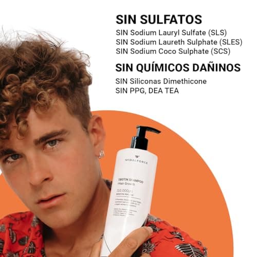 Shampoing Biotine 10000 mcg avec 12 Multivitamines et Minéraux XXL 400ml Shampoing Biotine Cheveux Pousse Rapide I Anti Chute de Cheveux Femme & Anti Chute de Cheveux Homme Shampooing à la Biotine