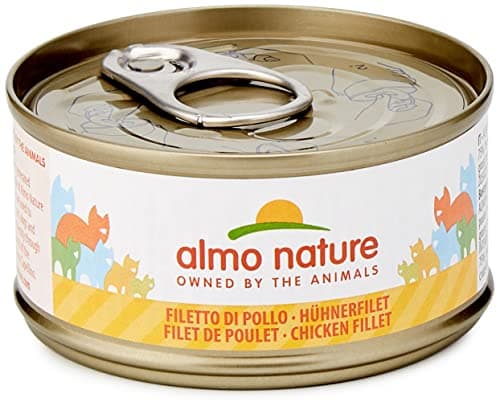 Almo Nature Mega Pack Natural au Filet de Poulet - Nourriture Humide pour Chat Adulte: 6 boîtes de 70g
