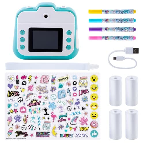 Canal Toys - Appareil Photo Instantané Enfant - Selfie & Caméra Vidéo - 4 Rouleaux de Papier d'Impression pour 250 Photos - Cadeau pour Garçon & Fille - Dès 8 ans - CLK 001