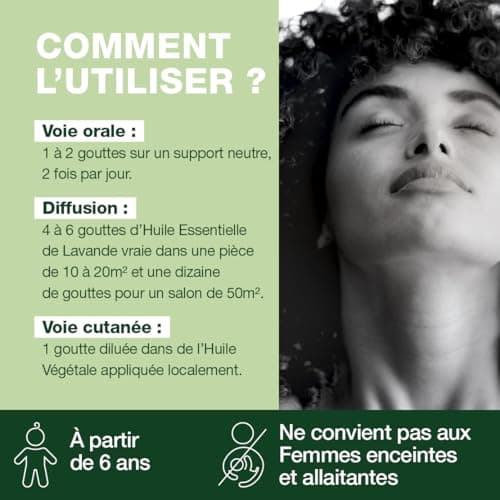 PRANARÔM - Lavande Vraie - Huile Essentielle Chémotypée - Sommeil et Stress - 100% Pure Et Naturelle - HECT - 10 ml