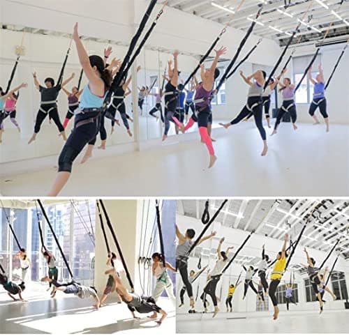 Heavy Pro Bungee Ensemble de bandes de résistance Sling Trainer Yoga Corde élastique Corde Résistance Air Dance Corde Exercice Fitness Gym à domicile Équipement d'entraînement professionnel (85 kg )