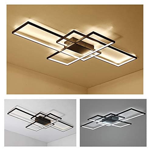 Wandun LED Plafonnier Moderne Eclairage de plafond Carré Design créatif luminaire plafond Acrylique Plafonniers de bureau Convient pour Lampe de salon Hôtel Counter Bureau Hall