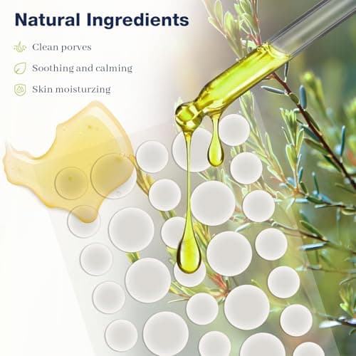 AMAINKI Patchs Boutons Hydrocolloïdes - Patches Anti-Acné pour le Visage, Absorbent les Impuretés, 2 Tailles (8mm/12mm), 252 Pièces, Enrichis en Huile d'Arbre à Thé.
