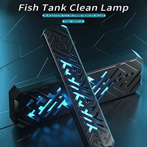 Aquarium UV Clean Light Fish Taper Clean Light Fish Taping Light Timing Submersible UVC Aquarium Clean Lampe Version LA Maison Eu Plug 220V Accessoires pour aquarium Clair (ZYUC609 (9W))