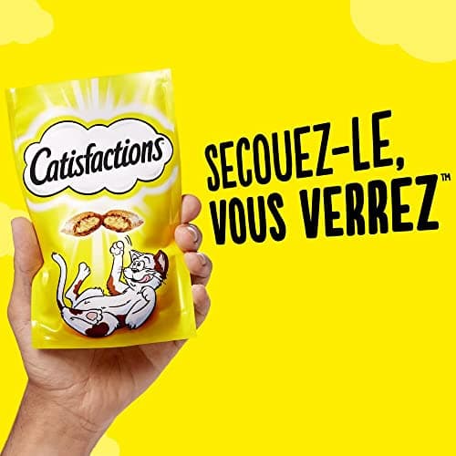 Catisfactions Friandises pour Chat – Saveur Herbe à Chat – Récompenses pour Chats Adultes et Chatons – 60 g (Lot de 6)