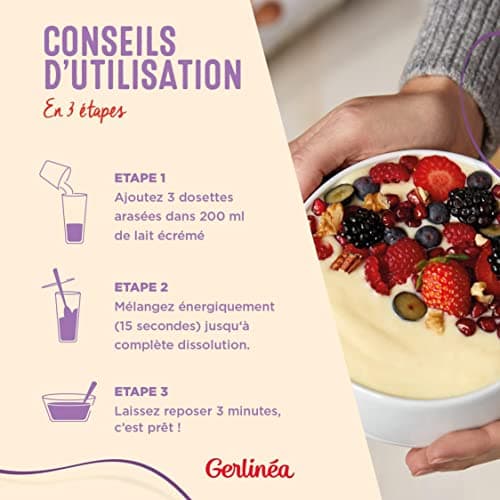 Gerlinéa - Crème Repas Minceur - Substitut de Repas Complet et Rapide - Saveur : Vanille - 540 g(L'emballage peut varier)