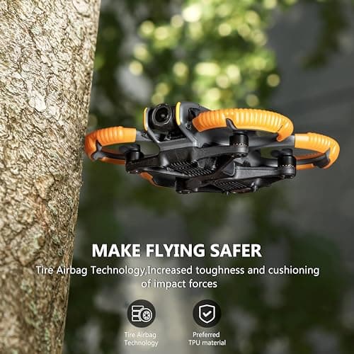 STARTRC avata 2 protecteur d'hélice pour DJI avata 2 drone protection Bumper pour DJI avata 2 fly more combo accessoires anticollision protecteur de prop antichoc (orange)