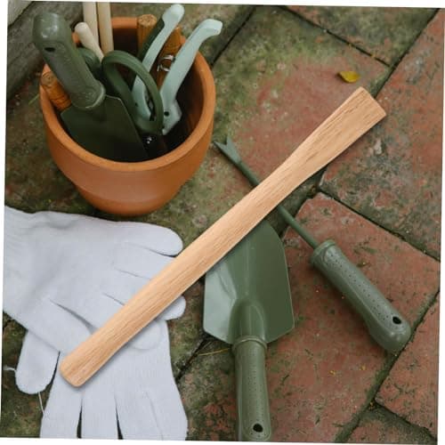 FUNOMOCYA Houe Manche en Bois Pelle Poignées Marteau Poignée Houe Poignées Charpentier Outil Fourniture De Jardin Accessoires De Jardin Poignée De Houe en Bois Remplacement Poignées en Bois