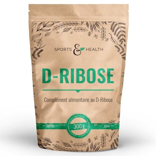 D-Ribose poudre - 300g - fermenté - Dose quotidienne de 5g de D-Ribose - 60 portions - 2 mois d'approvisionnement - végétalien - sans additifs - testé en laboratoire - D-Ribose