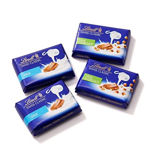 Lindt - Pot Napolitains SWISS PREMIUM CHOCOLATE - Assortiment de Minis Chocolats au Lait, 350g