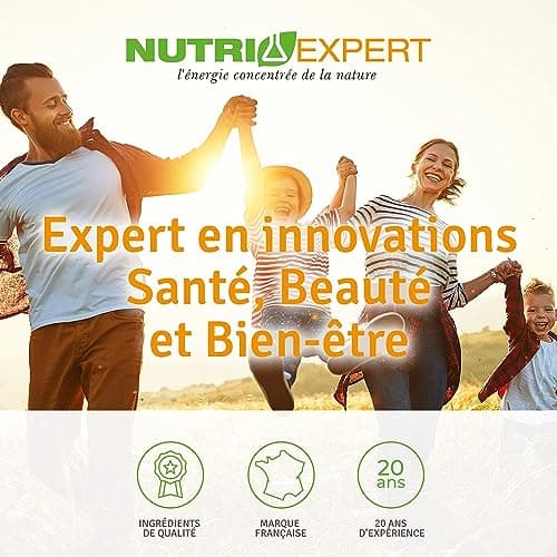 NUTRIEXPERT - Ginkgo Biloba - Préservation mémoire et fonctions cognitives - Soutient la circulation périphérique - Complément Alimentaire Végan - Cure 30 jours - Marque Française