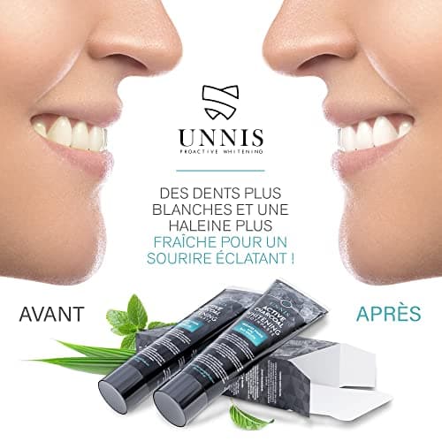 Blanchiment Dentaire Professionnel Charbon Actif 2 Pack Dentifrice Blanchissant Dentifrice Charbon Naturel Blanchisseur de Dents Blanches Poudre de Charbon Blanchissante Teeth Whitening Toothpaste