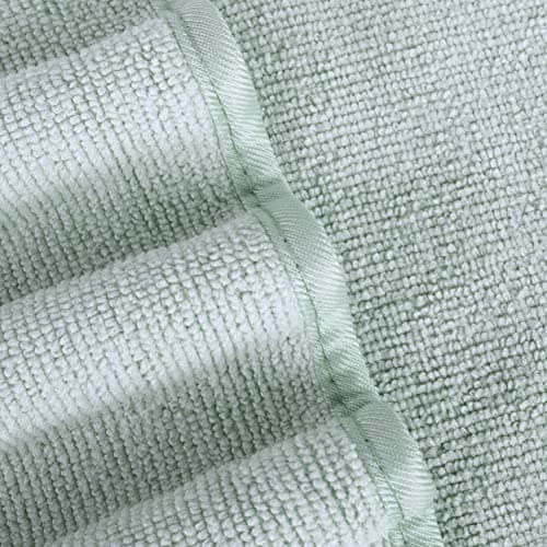 Polyte - 4 Serviettes de Bain en Microfibres - sèche Rapidement/ne Peluche Pas - Vert Clair - 145 x 76 cm