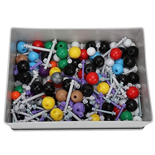 Delaman 267 Pcs Modèle Moléculaire, Modèle d'atome Molecular Organic Inorganic Structure Kit Atom Link Model Set Atom Model Educational Tools for Student Teacher Molecular Model Kit