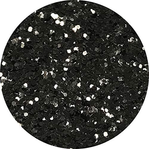 Paillettes pour shaker artisanal gobelets en résine noire cartes bijoux de Noël bougies super épaisses cosmétiques pour ongles et visage 110 g/3,9 oz