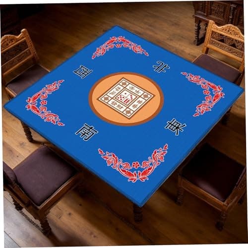 Mat de mahjong, tapis de table Mahjong antidérapant en caoutchouc, couverture de table Mahjong de réduction non glissante, tapis de jeu pour table Mahjong, poker, carte, planche et tuiles - 32x32 pou