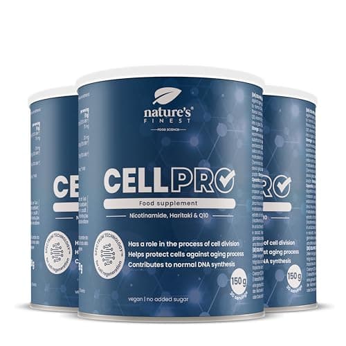 Nature's Finest Cell PRO | Formule Anti-Âge Avancée | Nourrit et rajeunit la peau | Prend en charge la santé et la vitalité cellulaires optimales | Végétalien | Qualité testée par des tiers