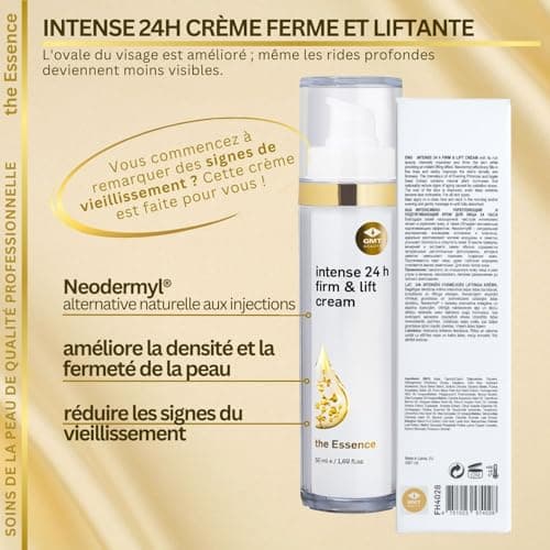GMT Beauty Intense 24h Firm & Lift Cream - Creme Hydratante Visage - Crème de Nuit et de Jour Tous Types de Peau - Crème Anti-rides à Effet Lifting - Soins pour le Visage pour Hommes et Femmes