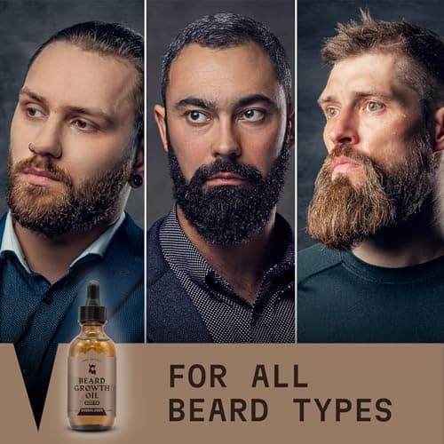 Striking Viking Huile de croissance de barbe avec biotine, 2 Fl Oz (1 pièce) (Santal)