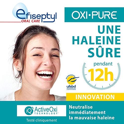 Efiseptyl - Spray Buccal Protection Halitose Oxi-Pure - Haleine Fraîche 12h - Efficacité Prouvée - Sans Sucre et Sans Alcool - 9 ml