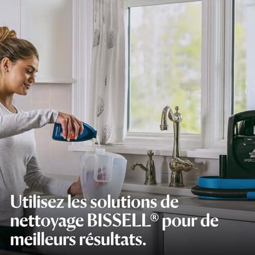 BISSELL SpotClean C3 - Aspirateur Laveur - Shampouineuse - Nettoyeur Portable Tapis, Voiture et Tissus d'Ameublement - Vaporiser, Brosser et Aspirer - Nettoyeur Détacheur Tapisserie - 340 W - 3619N