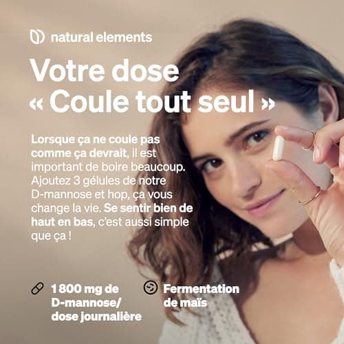 D-Mannose – 180 gélules – 1800mg de D-mannose par dose journalière – végane, dosage optimal, sans additifs indésirables – produit et testé en laboratoire en Allemagne
