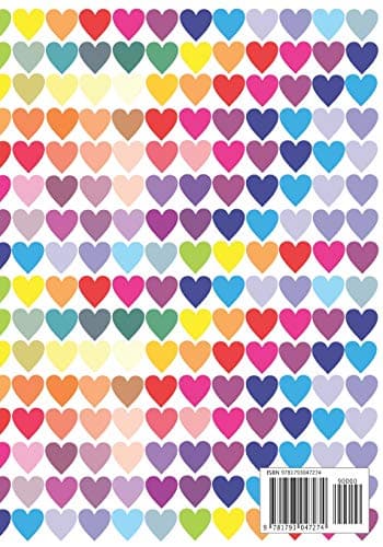 Notebook: Cute Heart Print Journal For Kids | 120 Pages, Lined, 7 x 10 in (17.78 X 25.4 cm)