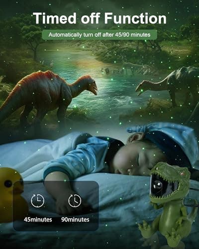 Macchiatto Projecteur Ciel Etoile Dinosaure, Projecteur Galaxie Plafond avec Multiples Nébuleuse, Angle Réglable, Minuterie, Télécommande, Veilleuse Etoile Projection pour Enfants Adultes
