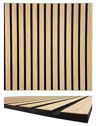 Lamelles 3d panneaux bois panneaux muraux & de plafond décor insonorisation feutre - modernes Lattes 3D (11000a)