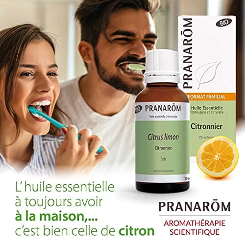 Pranarôm - Huile Essentielle Citronnier BIO - Digestion - 100% Pure Et Intégrale - HECT - 30 ml