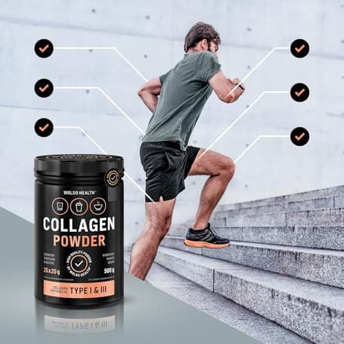 Poudre de collagène de pâturage avec peptides de type 1 & 3 - Collagène bioactif au goût neutre