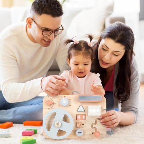 Vanplay Busy Board Montessori Parcours Motricité Bébé Planche Montessori Jouet Enfant Volant Enfant Jeux Educatif Enfant 2 3 4 Ans