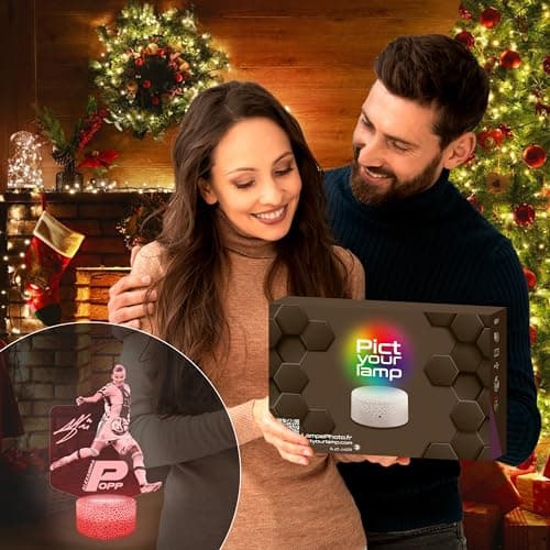 Lampe d'ambiance LED moderne A. Popp Foot Footballeuse France, idée cadeau deco Foot Lampe deco bureau salon homme Idée cadeau noel fan de A.Popp Foot Footballeuse France TOP