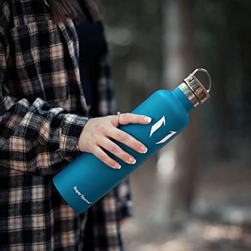 Super Sparrow Gourde Isotherme - Bouteille Isotherme - 750ml - Gourde Inox Bouche Standard - Gourde Sport Étanche - Gourde Enfant sans BPA, pour Sport, Gym, Voyage
