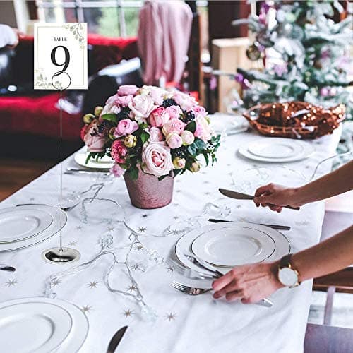 HOHIYA 30.5 cm Porte Numéro de Table Mariage Lot de 12