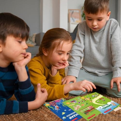 3 Pièces Livre Autocollant Réutilisable,Gommettes Enfants Zoo Océans Ferme,Autocollants 3D Réutilisables pour Tout Cadeaux d'apprentissage éducatifs Jeux Educatif pour Enfants de 2, 3, 4 ans