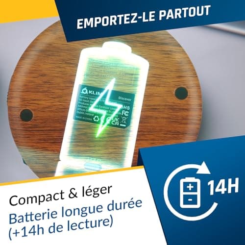 KLIM Discover Wood + Lecteur CD Portable Walkman avec Batterie Longue Durée + NOUVEAUTÉ + Ecouteurs Inclus + Radio FM + Compatible MP3 + Carte SD, Transmetteur FM, Bluetooth + Idéal pour la Voiture