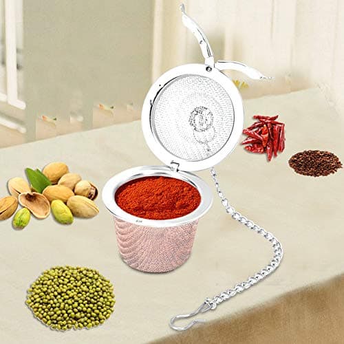 Infuseur à thé 8,5cm, Infuseur Thé en Acier Inoxydable,Tasse Infuseur À Thé, boule à thé filtre à thé passoire à thé en acier inoxydable pour infuser le thé en vrac, les épices, tasses et théières