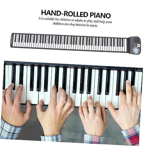 1 PC 88 Rouleau Rouleau À Main Piano Électronique Mini Pour Enfants Clavier De Piano Électrique Pour Enfants Piano Pliant Enfants Clavier Silicone Clavier Piano Piano Roulé À La TOGEVAL