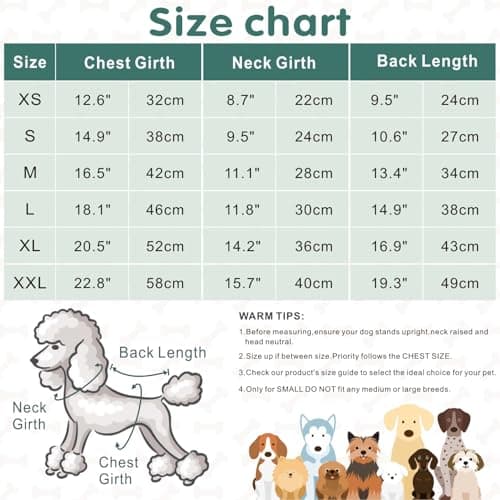 Mosucoirl Pull Chien Hoodie Animaux de Compagnie Manteau Chaud Coton Sweat Shirt Vêtements pour Chiens avec Poches Chien Pull pour Chiens Body (Vert Clair&Vert, XS)