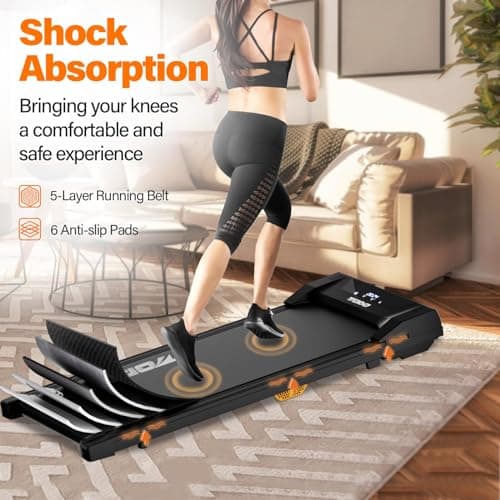 TODO Tapis de Marche, Tapis de Course, Tapis de Marche sous Le Bureau, Vitesse Réglable 1-8 KM/H, Moteur 550W avec Télécommande et écran LCD, Tapis de Course pour la Maison