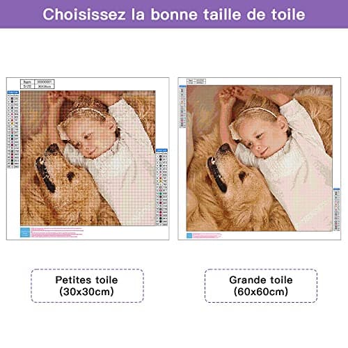 DPDP Diamond Painting Personnalisé Photo - Custom 5D Broderie Diamant Peinture Kit, Full Drill Peintures Photos Arts Cadeau Fête des Pères Mur Décor 30x40 cm