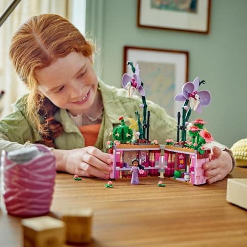LEGO ǀ Disney Encanto Le Pot de Fleurs d’Isabela, Jouet Orchidée à Construire pour les Enfants, Mini-poupée du Personnage Facilement Identifiable du Film, Cadeau pour Filles et Garçons Dès 9 Ans 43237