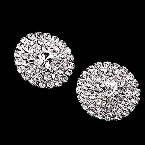 5 Pièces 21mm Boutons Ronds En Strass avec pour La Couture de Scrapbooking