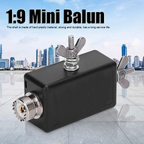 Mini Balun 1: 9, Noir éTanche Mini Balun, Convient à L'antenne à Ondes Courtes HF pour La Station QRP et Les Meubles Extérieurs