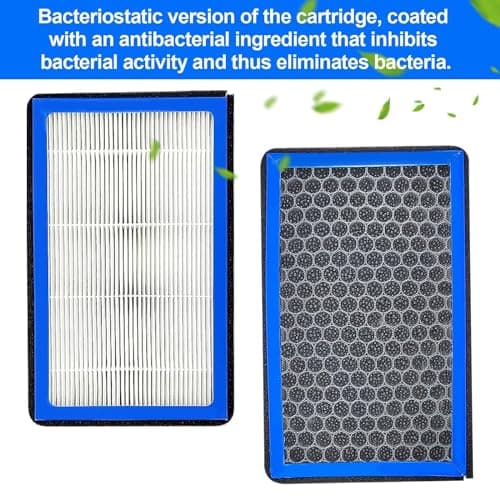 2 Pièces Filtre A Habitacle pour Tesla Model 3, Haute Efficacité Filtre à Air, Filtre Habitacle Charbon Actif, Hepa-Filtre Habitacle, Filtre de Climatisation de Remplacement pour Véhicules