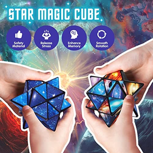 Jouets Enfants 6 7 8 9 10 Ans, Cadeau d'anniversaire pour 6-12 Ans Garçons Filles Infinity Cube 3D Puzzle pour 7 8 9 Ans Garçons Cube Magique Cube Anti Stress Jeux Intelligence pour 7-10 Ans Enfant