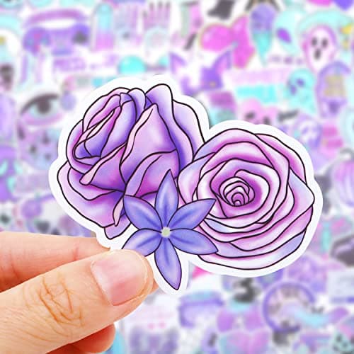 Huaxintoys Gothiques Autocollants Graffiti Vinyle Stickers, Autocollant Gothiques Déco pour Ordinateur Portable, Valises, Moto, Skateboard, Voiture (100 pièces)