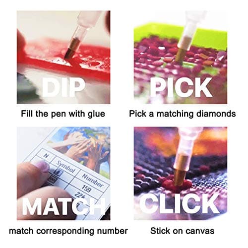 Bimkole 5D Diamond Painting DIY Kits Plage, Fenêtre Mer Arbre Bleu Ciel Broderie Diamant Kits De Broderie Au Point De Croix Strass Rond Résine Peinture Décor à La Maison, (30x40 cm)